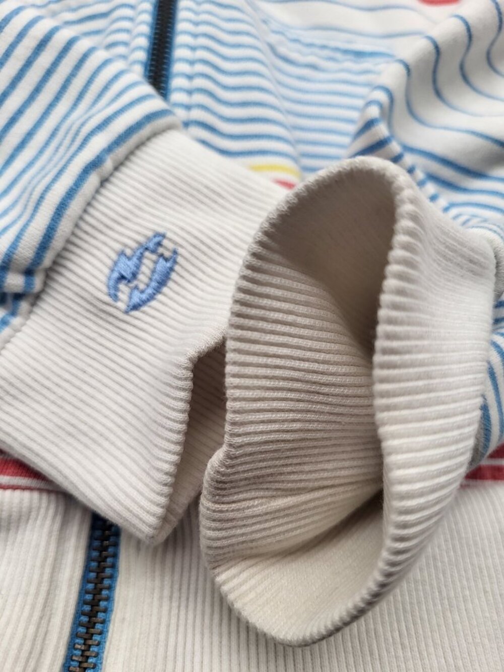 Y2k Vintage Billabong Striped Zip Hoodie Beach Surf Grunge Summer SZ M - Picture 6 of 8